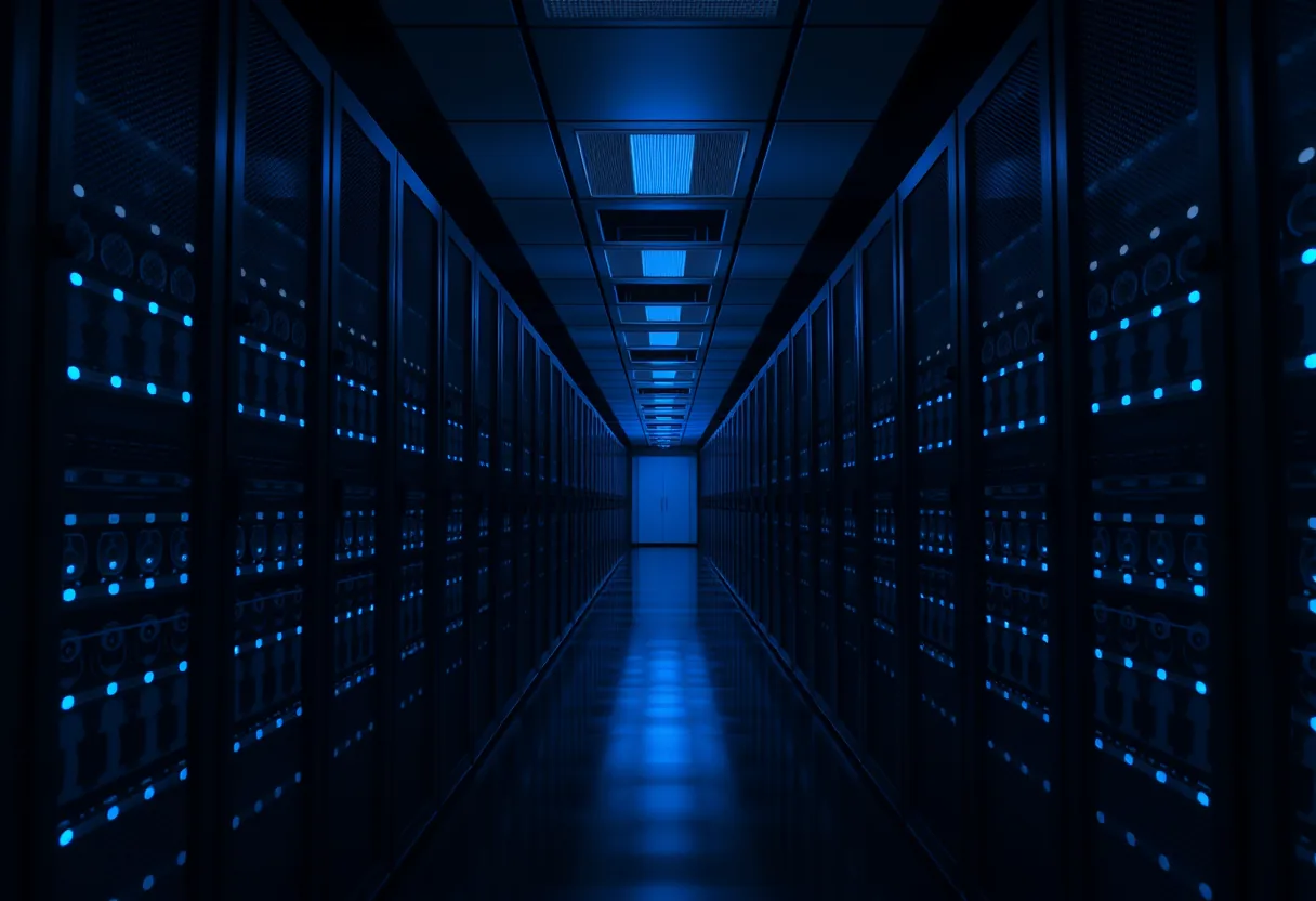 Secure data center server aisle