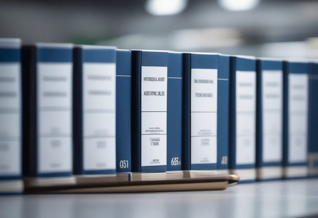 Financial audit files organized